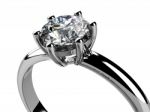 The Beauty Wedding Ring Stock Photo