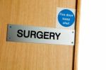 Surgery Sign Stock Photo