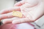 Premium Quality Golden Gold Bar Stock Photo