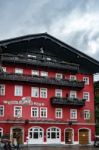 Highly Decorated Building And Bar In St Wolfgang Stock Photo