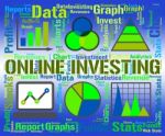 Online Investing Shows Web Site And Diagram Stock Photo