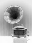 Vintage Gramophone Stock Photo