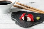 Red Tuna Nigiri Stock Photo