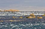 Beautiful Image With Amazing Powerful Niagara River Stock Photo