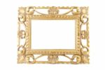 Gold Metal Frame Stock Photo