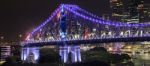 Story Bridge On New Years Eve 2016 In Brisbane Stock Photo