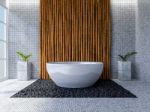 3d Toilet Interior Design Stock Photo