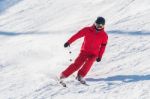 Deogyusan,korea - January 1: Skier Skiing On Deogyusan Ski Resort In Winter,south Korea On January 1, 2016 Stock Photo