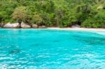 Honeymoon Bay And Beach In Similan Island, Thailand Stock Photo