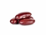 Red Beans Isolated On The White Background Stock Photo