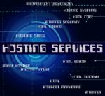 Hosting Services Means Web Words And Assistance Stock Photo