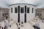 London - March 6 : Interior View Of The Great Court At The Briti Stock Photo