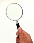 Magnifiying Glass Stock Photo