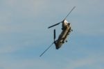 Chinook Hc2 Helicopter Displaying At Airbourne Stock Photo