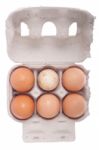 Egg Box, Differ One Stock Photo