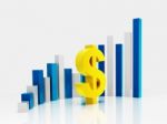 Dollar Graph Stock Photo