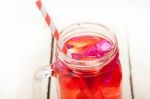 Fresh Fruit Punch Drink Stock Photo