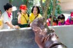 Primary Students Visit The Zoo, In The Jul 27, 2016. Bangkok Thailand Stock Photo