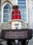 Hastings Old Harbour Light Damaged By Storm And Replaced In 1998 Stock Photo