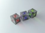 3d Circuit Cube Stock Photo