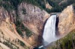 Lower Yellowstone Falls Stock Photo