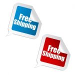 Free Shipping Sticker Stock Photo