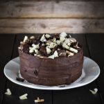 Luxury Homemade Chocolate Cake Stock Photo