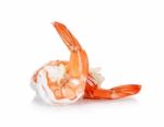 Shrimp Isolated On The White Background Stock Photo