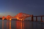 The Forth Rail Bridge Crossing Stock Photo