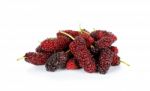 Mulberry Isolated On The White Background Stock Photo