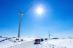 Daegeallyeong Samyang Ranch,korea - Feb 7: Eco Green Campus,daegwallyeong Samyang Ranch In Winter And Tourists With Car In Daegwallyeong Samyang Ranch,south Korea On February 7, 2016 Stock Photo