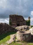 Ancient Ruins At Beeston Castle Stock Photo