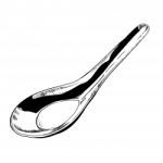 Hand Drawing Of Stainless Spoon - Illustration Stock Photo