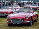 Red Arrows Pilots Entertaining The Crowds At Biggin Hill Stock Photo