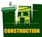 House Construction Indicates Real Estate And Building Stock Photo