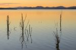 Lake Wivenhoe In Queensland During The Day Stock Photo