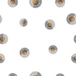 Seamless Pattern With Coffee Cup Top View  Illustration Stock Photo