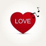  Love Heart Music Rhythm Stock Photo