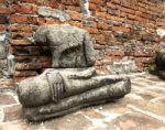 Ruin Statue Of Buddha Stock Photo