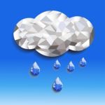 Cloud And Rain Polygon  Illustration Eps10 Stock Photo