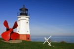 Lighthouse On A Sunny Day Stock Photo