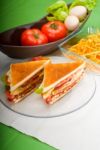 Club Sandwich Stock Photo