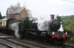 British Steam Train Stock Photo