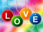 Heart Love Represents Lovers Romantic And Hearts Stock Photo