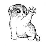 Little Cat Hand Drawn Stock Photo