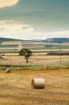 Outback Agricultural And Farming Field Stock Photo