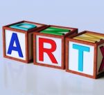 Art Blocks Show Inspiration Creativity And Originality Stock Photo