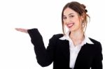 Business Women Pointing Stock Photo