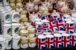 China For Sale On A Market Stall In Bergamo Stock Photo