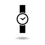 Wristwatch Icon  Illustration Eps10 On White Background Stock Photo